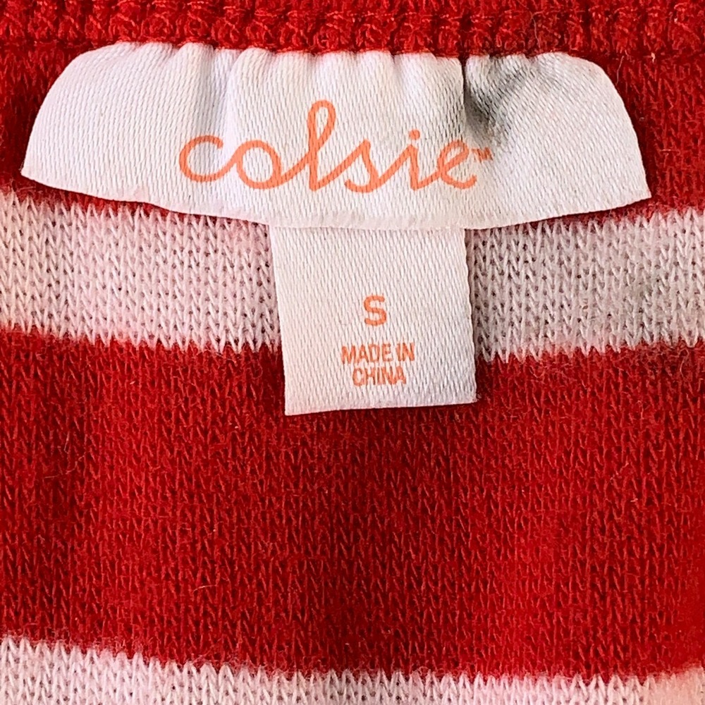 Colsie Women's Size Small Red Striped 3 Piece Pajama Set & Headband NWT *Flaw - Picture 5 of 12